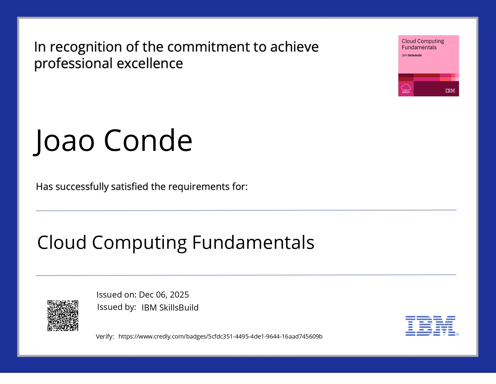 Certificado de Cloud Computing