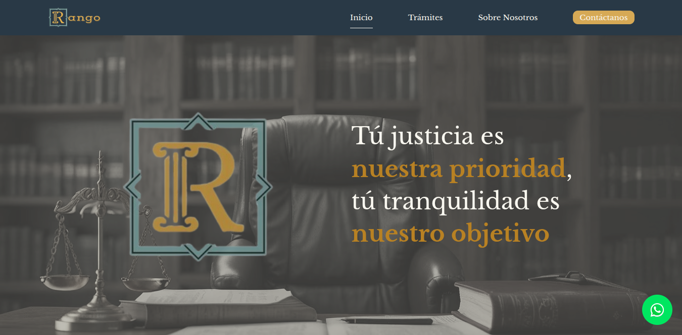 Captura de pantalla del proyecto Página Rango Procesos